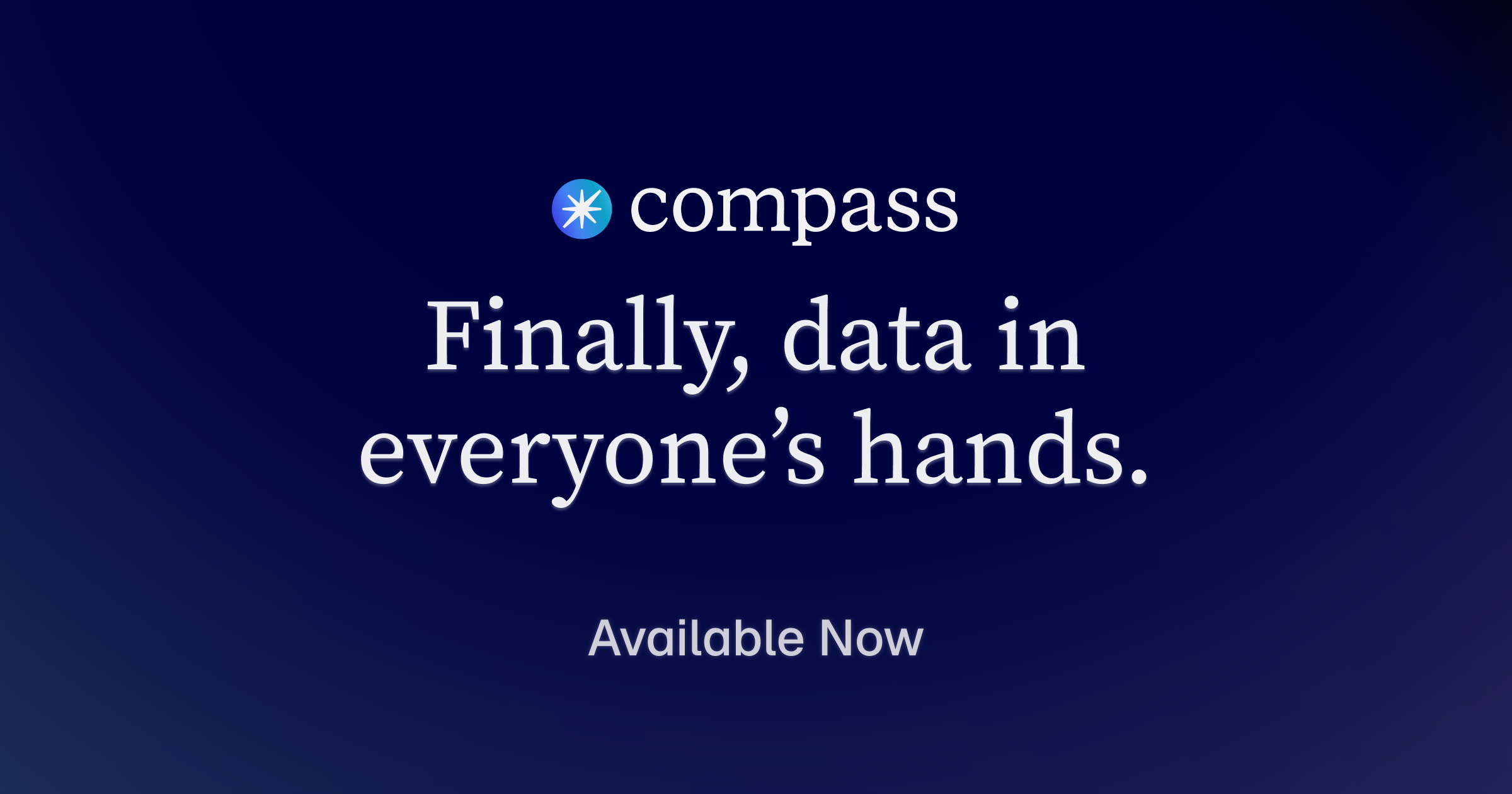 Your Data Team Shouldn't Be a Help Desk: Use Compass with Your Data