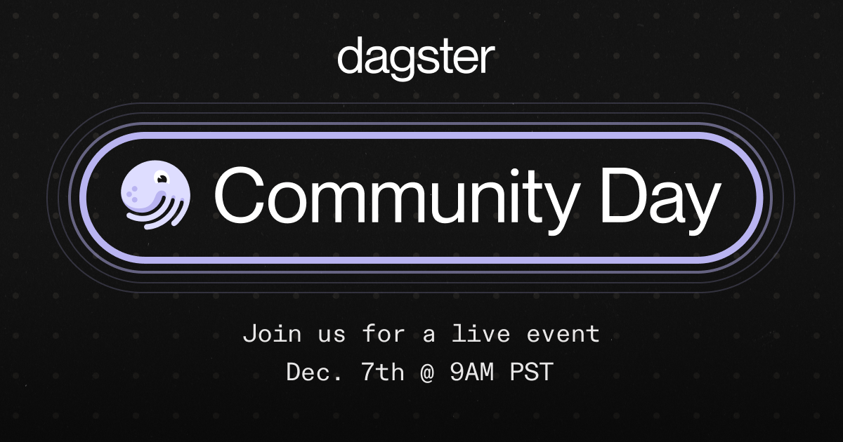 Dagster Community Day | Dagster