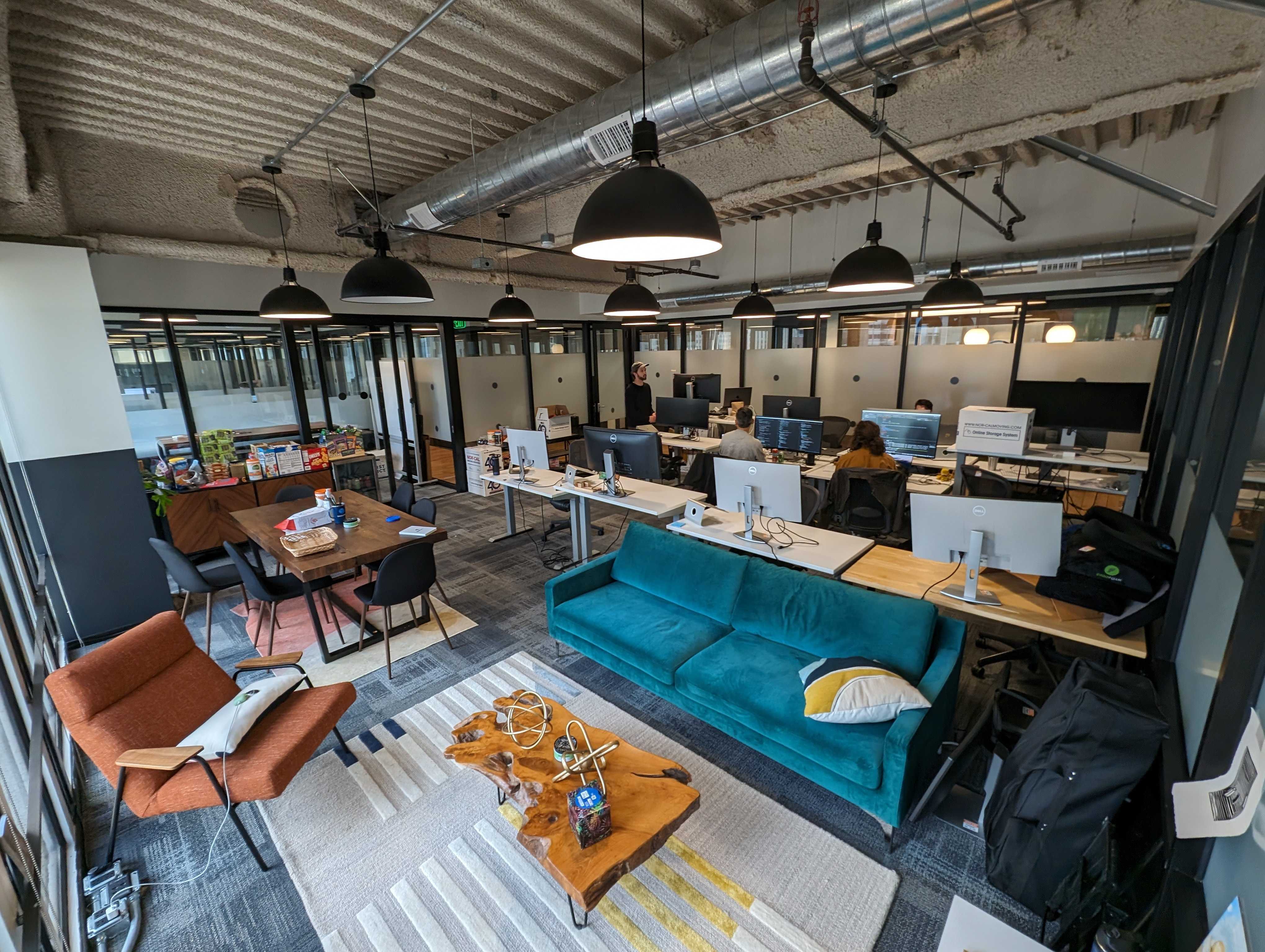 A photo of the San Francisco Dagster Labs co-working space. 